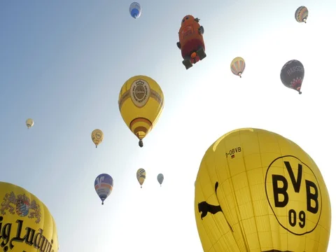 Hot Air Balloon Stock Footage 128420784