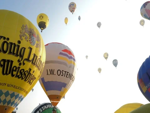 Hot Air Balloon Stock Footage 128420951