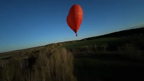 Hot air balloon Stock Footage