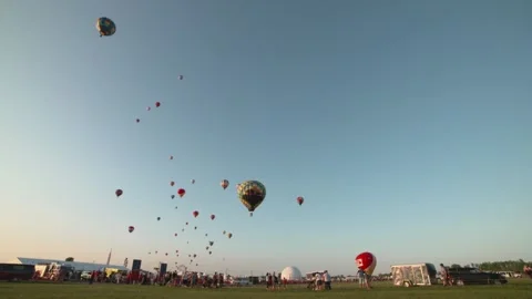 Hot air balloon 库存影片 230924194