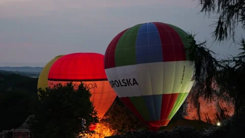 Hot air balloon Stock Footage 249448310