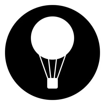 Hot air balloon icon vector Stock Illustration