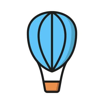 Hot air balloon icon vector design templates simple and modern Stock Illustration
