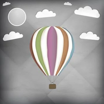 Hot air balloon Stock Illustration