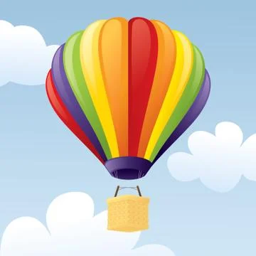 Hot air balloon Stock Illustration