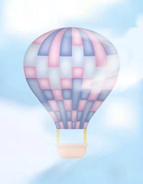 Hot air balloon Stock Illustration