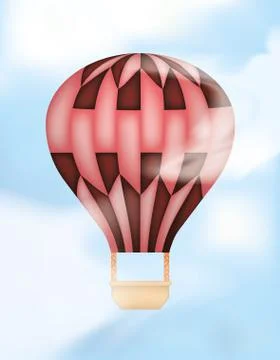 Hot air balloon Stock Illustration