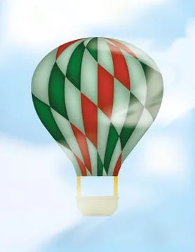 Hot air balloon 스톡 일러스트