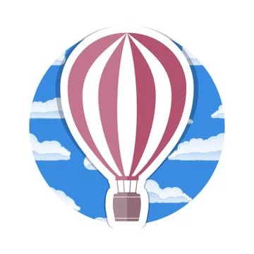 Hot Air Balloon Illustrazione stock