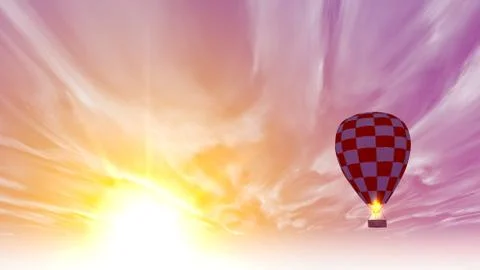 Hot air balloon Stock Illustration