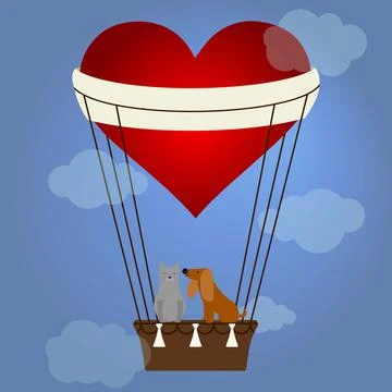 Hot air balloon Stock Illustration