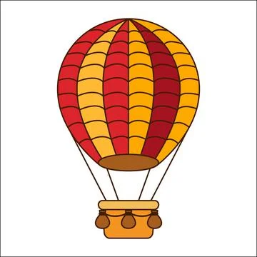 Hot air balloon. Stock Illustration