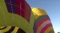 Hot Air Balloon Inflates And Rises HD Footage