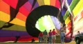 Hot Air Balloon Inflation HD Footage
