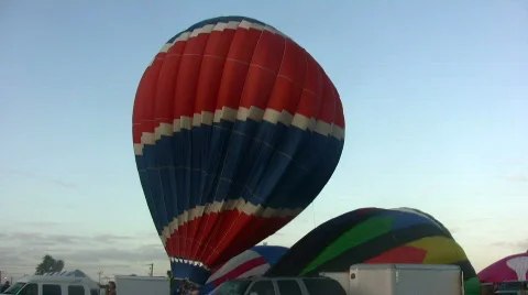Hot air balloon launch Video stock 114559