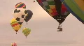 Hot Air Balloon Mass Ascension HD Footage