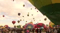 Hot Air Balloon Mass Ascension HD Footage