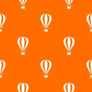 Hot air balloon pattern seamless Illustrazione stock