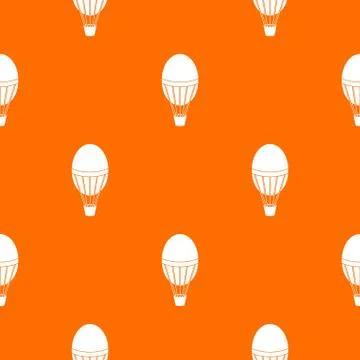 Hot air balloon pattern seamless Stock Illustration