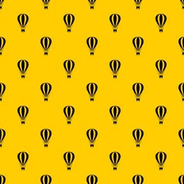 Hot air balloon pattern vector Stock Illustration