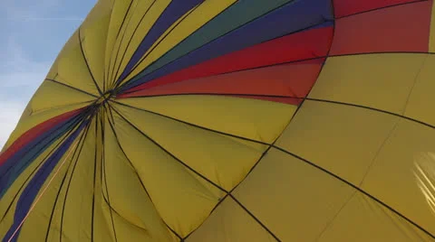 Hot Air Balloon Prep Stock Footage 22515122