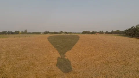 Hot Air Balloon Shadow Stock Footage 87158070