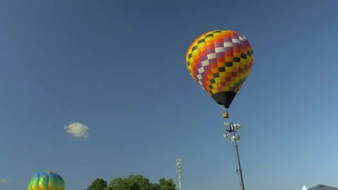 Hot Air Balloon Taking off Stock Footage 200463619