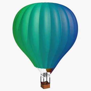 Hot Air Balloon V2 3D Model