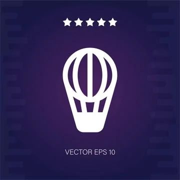 Hot air balloon vector icon Stock Illustration