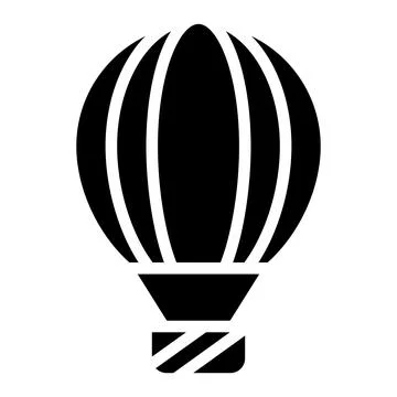 Hot air balloon Vector Icon Design Illustration Stock Illustration