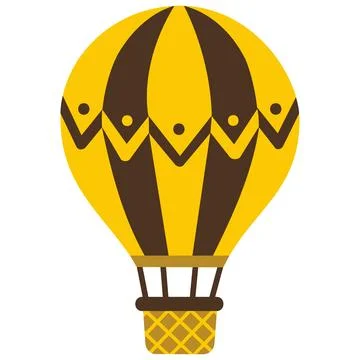 Hot air balloon vector icon Stock Illustration