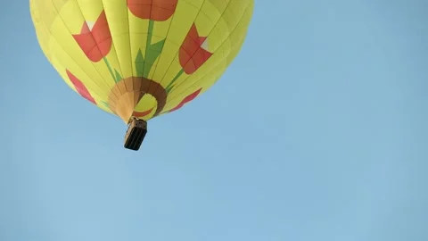 Hot Air Balloons in Carson Valley Nevada with Shallow Depth of Field - 02 Stock Footage 200816682