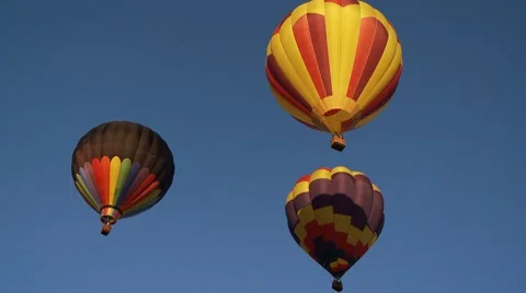 Hot Air Balloons Stock Footage