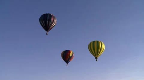 Hot Air Balloons Stock Footage