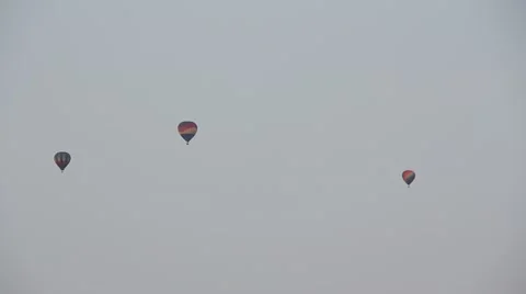 Hot air balloons Stock Footage 12369096