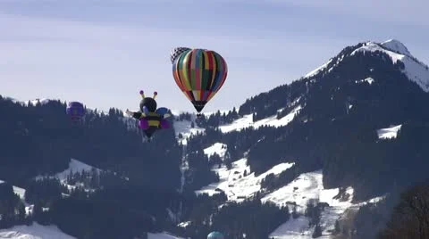 Hot Air Balloons Stock Footage 20590687