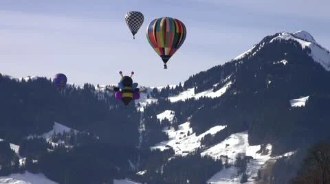 Hot Air Balloons Stock Footage 20590723