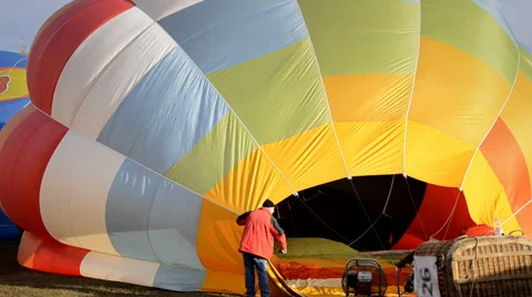 Hot air balloons Video stock 33399179
