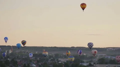 Hot Air Balloons Stock Footage 78220339