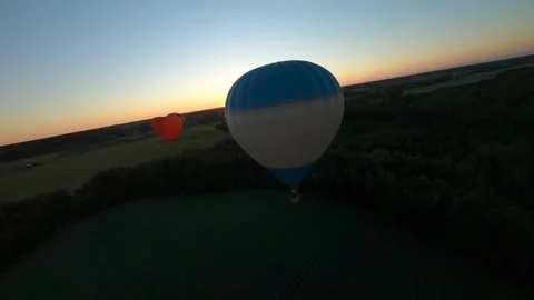 Hot air balloons 스톡 동영상 161340140