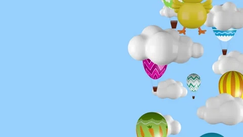 Hot air balloons 스톡 동영상 330883680