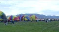 Hot Air Balloons On The Ground HD Footage