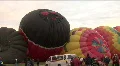 Hot Air Balloons On The Ground Inflate HD Footage