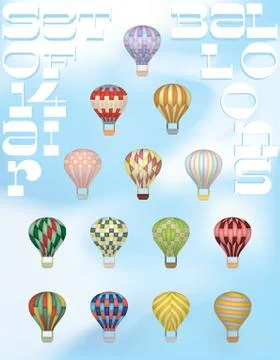 Hot air balloons Stock Illustration