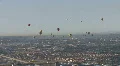 Hot Air Balloons Over Albuquerque HD Footage