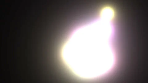 Hot Amorphous Glowing Blob of White Energy With Rgb Fringing Stock Footage 153948855