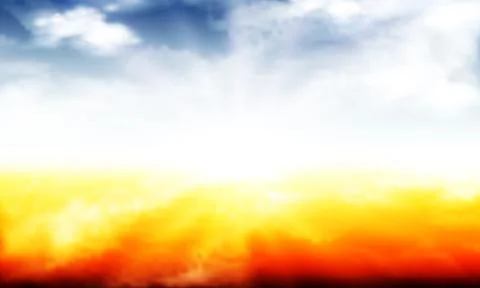 Hot and cold cloud color Stock Illustration