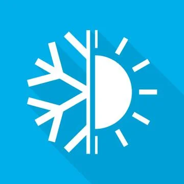 Hot and cold icon. Vector illustration Stock Illustration