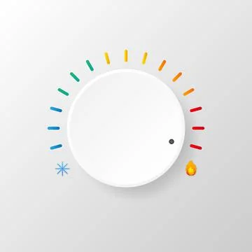 Hot and cold temperature icon. Sun and snowflake. Illustrazione stock