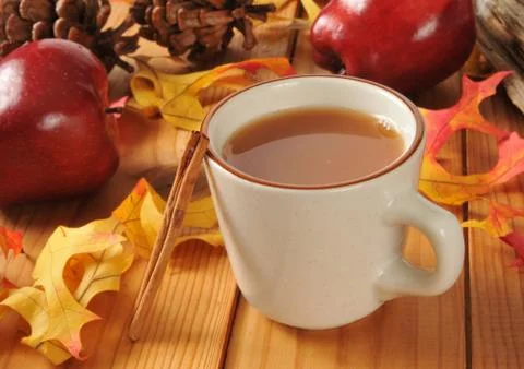 Hot apple cider Stock Photos